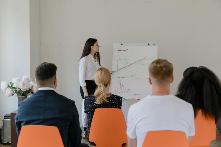Mitarbeiter Effektiv Schulen beim Firmenseminar Techniken und Tools