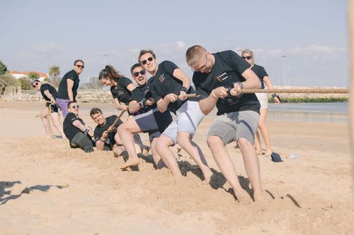 Team building à la plage