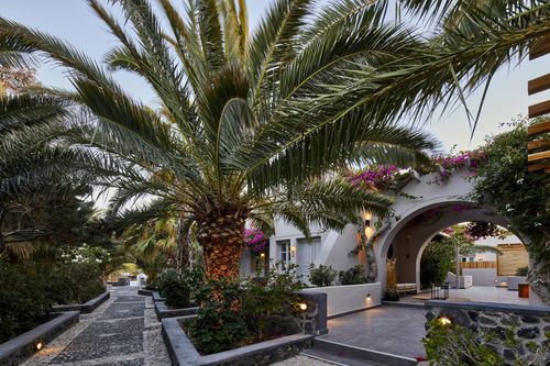 hotel pour voyage d'équipe à Santorin