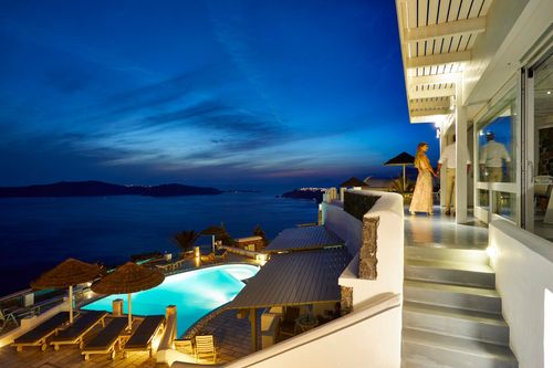 hébergement de luxe à Santorin