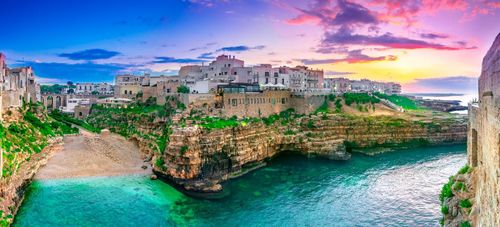 Visite des grottes de Polignano a Mare